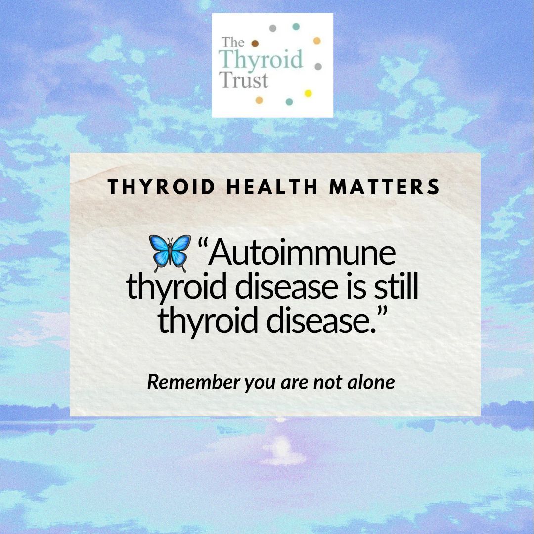 ThyroidTrust's tweet photo. #TalkThyroid💙🦋
Learn more here: https://t.co/gKn8zg1gOj https://t.co/z55nr3Fn1O