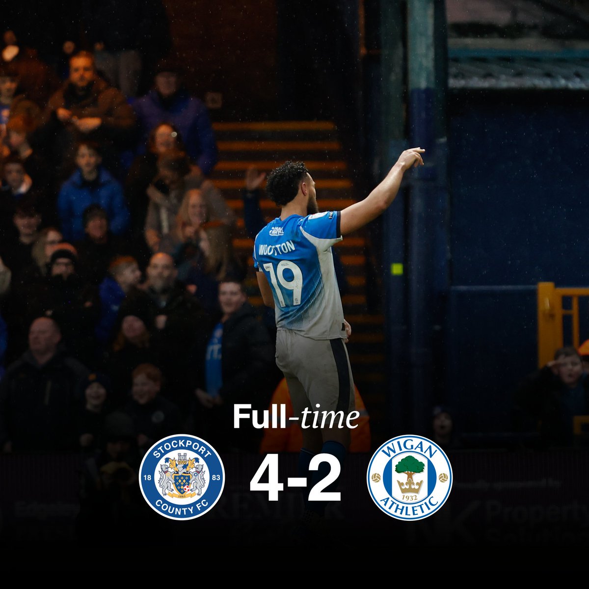 Kyle Wootton wins it with a stoppage-time brace 😍

#StockportCounty