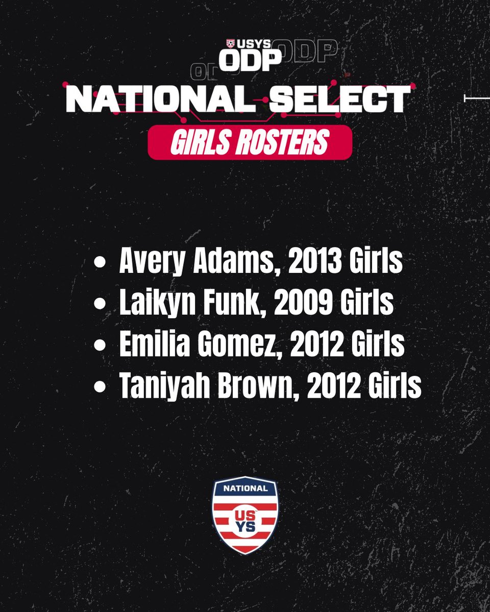 vayouthsoccer's tweet photo. The 𝟐𝟎𝟐𝟔 𝐎𝐃𝐏 𝐍𝐚𝐭𝐢𝐨𝐧𝐚𝐥 𝐒𝐞𝐥𝐞𝐜𝐭 𝐓𝐞𝐚𝐦 rosters have been announced!

Congratulations to the 𝟏𝟐 selected Virginia ODP Players! 🔥👏⚽️ https://t.co/ylnOTRDWGy