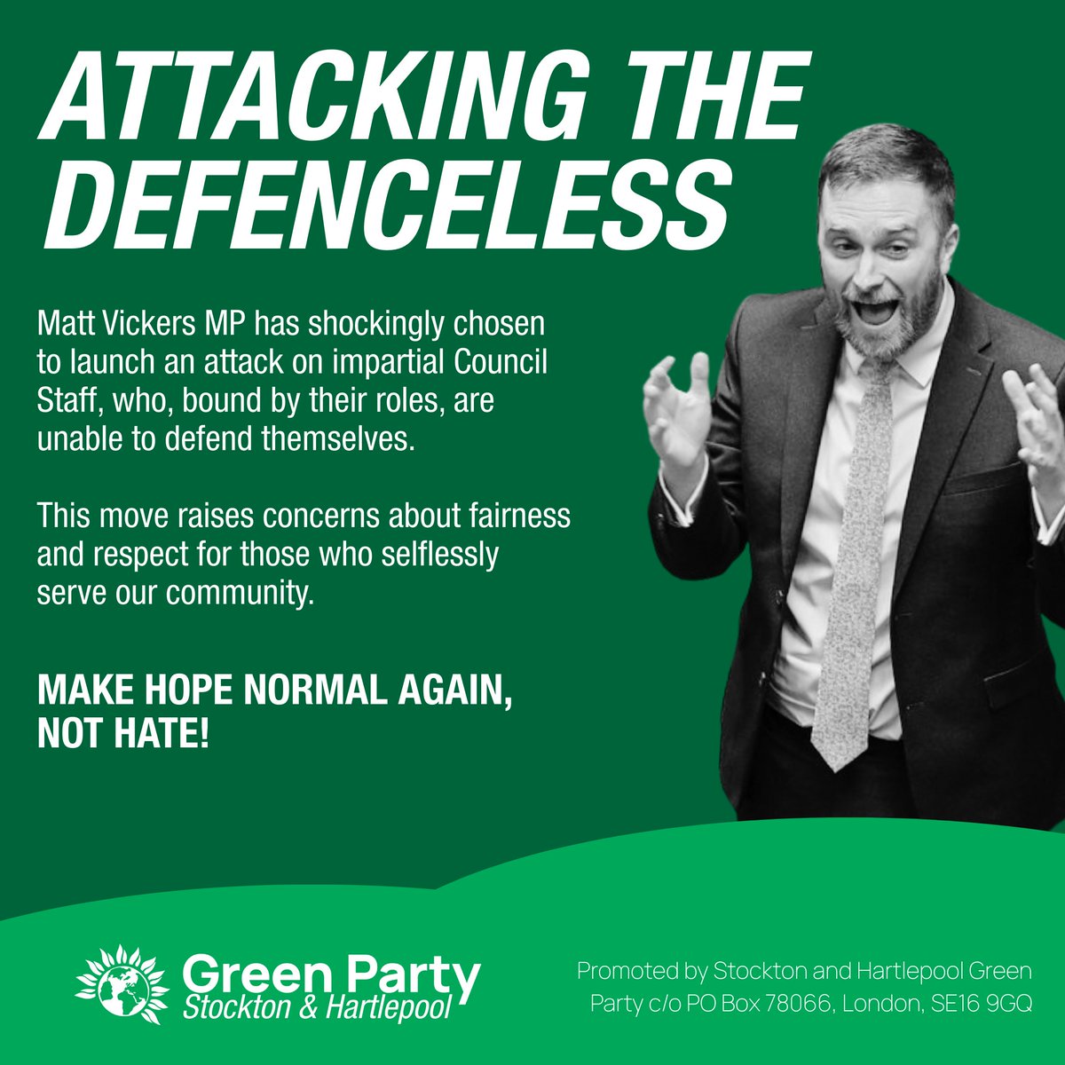 Stockton & Hartlepool Green Party tweet media
