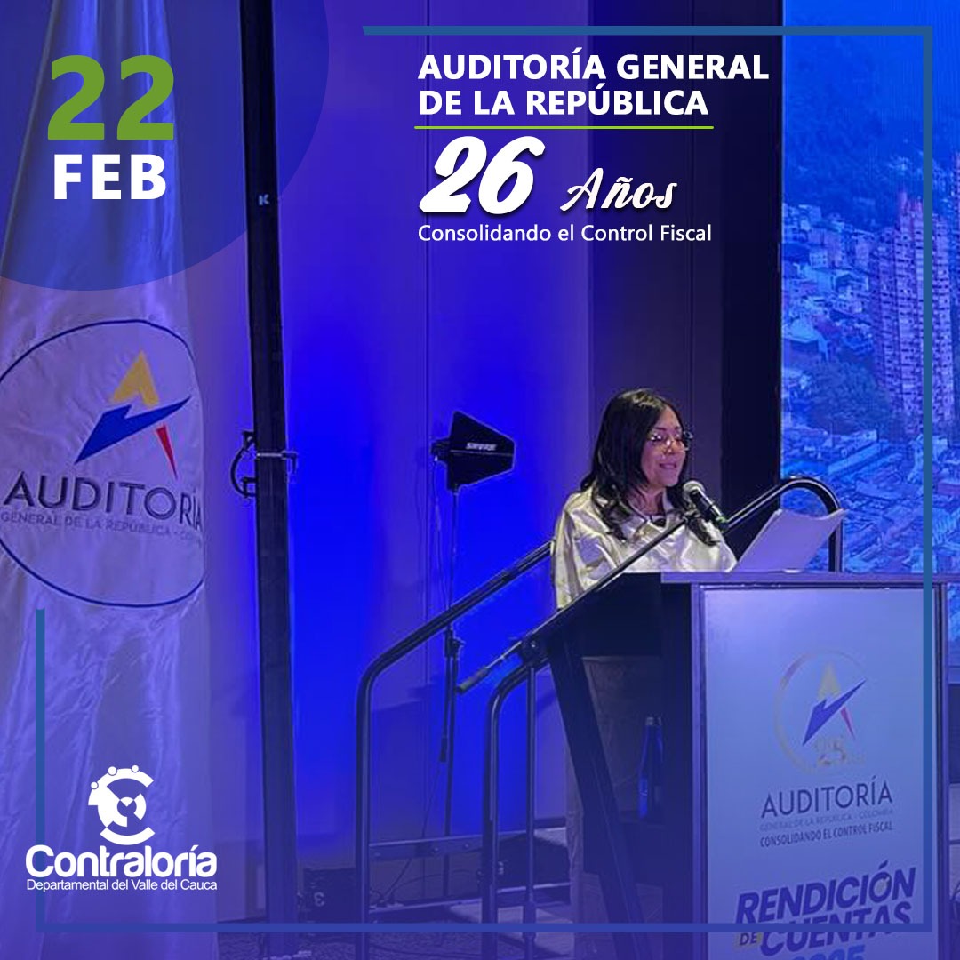 Felicitaciones a la Auditoría General de la República  por 26 años Consolidando el Control Fiscal de nuestro país. <a href="/AuditoriaGen/">Auditoría General de la República</a>