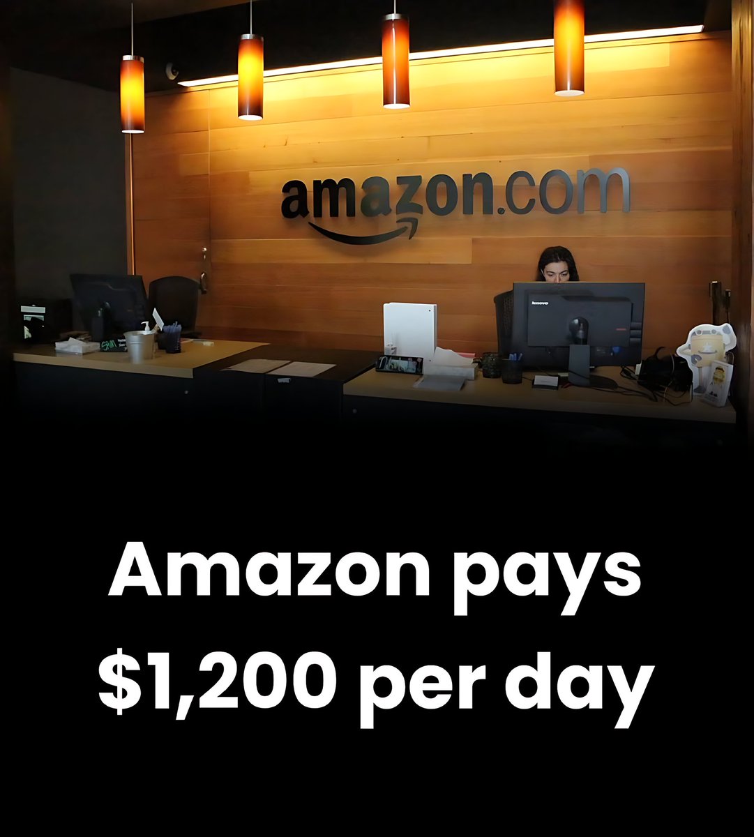 tec_marco10's tweet photo. Amazon pays $1,200 per day.

But most people don't know how.

You can also make If you have:

🌐 Internet
📱 Mobile
⏰ Time

Have prepared a guide for this :

Like, Comment "Want" and Repost For absolutely FREE:

(Follow me so that I can DM you) https://t.co/3lLCF4sthP