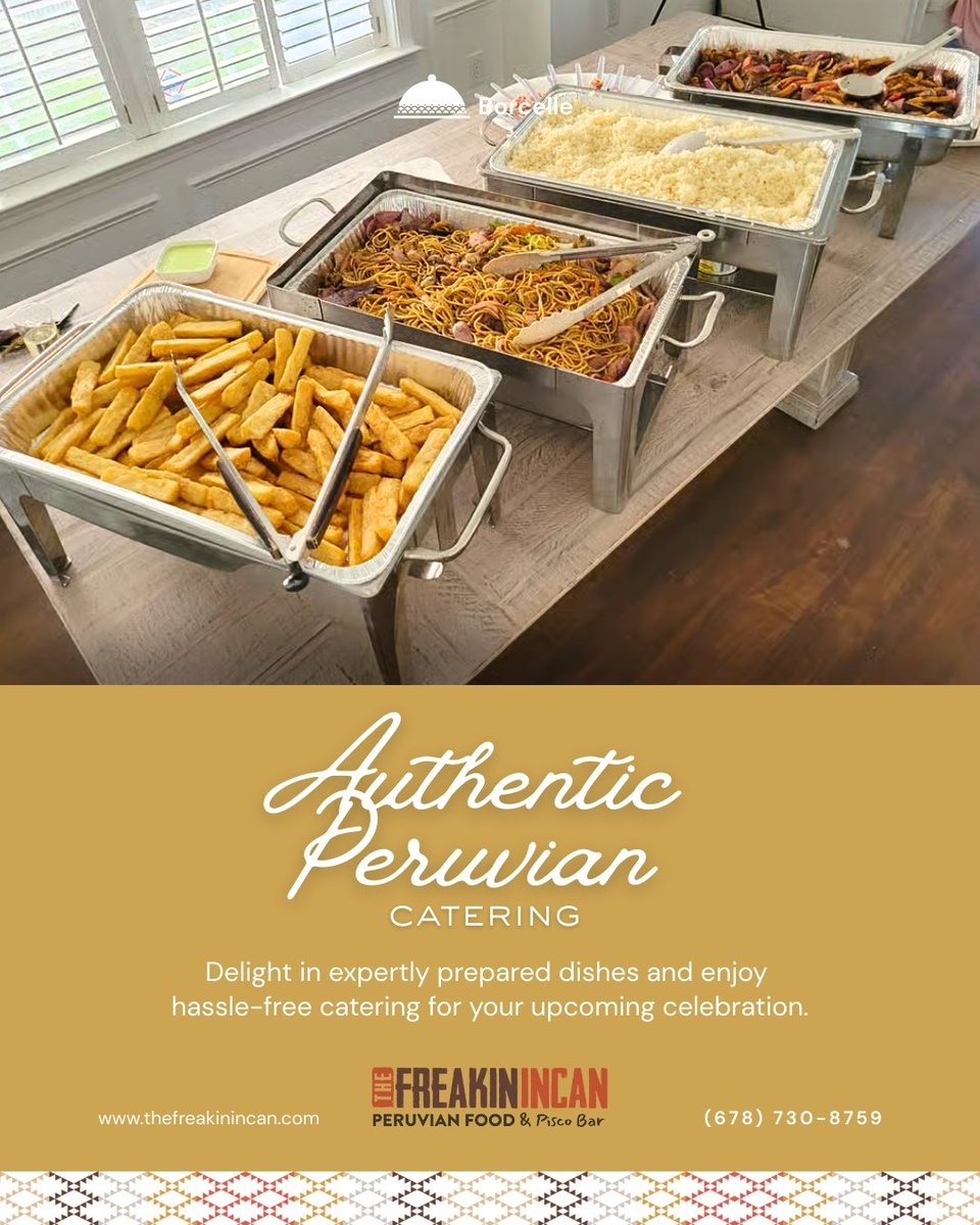 Spring parties are around the corner 🌸! Host with authentic Peruvian catering! Book now - dates are filling up!

#TheFreakinIncan #EventCatering #RoswellEats thefreakinincan.com/catering
