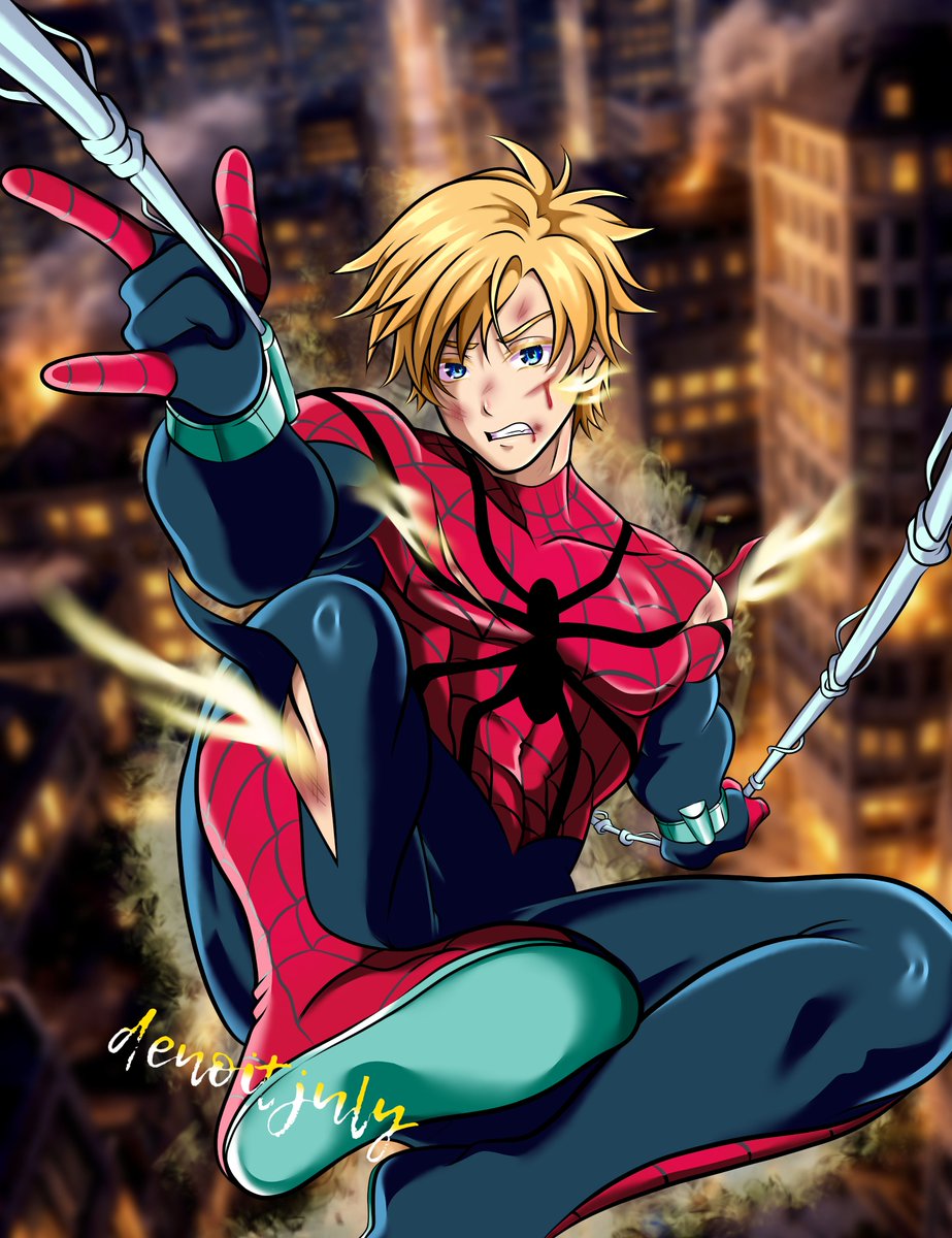 denoitjuly's tweet photo. Spider juane arc ~ (RWBY)
"arte hecho para la interpretación de juane para el fanfiction "The Amazing Jaune Arc" del autor Brotherhoof12"
#anime #digitalart #illustration #artist #artwork #drawing #illustrationart #fanart #RWBY #JauneArc #spiderman https://t.co/VqXS48wMkA
