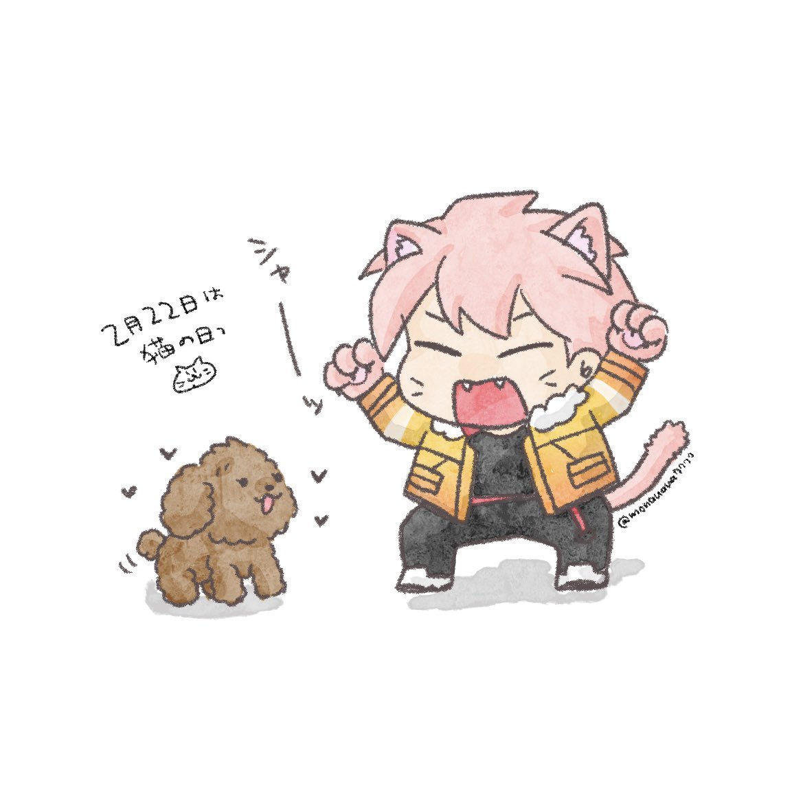 monanana7777's tweet photo. 猫の日だワン https://t.co/HD22Zw7wTv