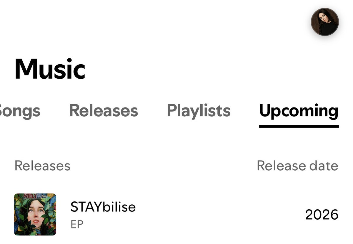 Seeing your debut EP on your upcoming Spotify releases page might be the most exciting feeling ever