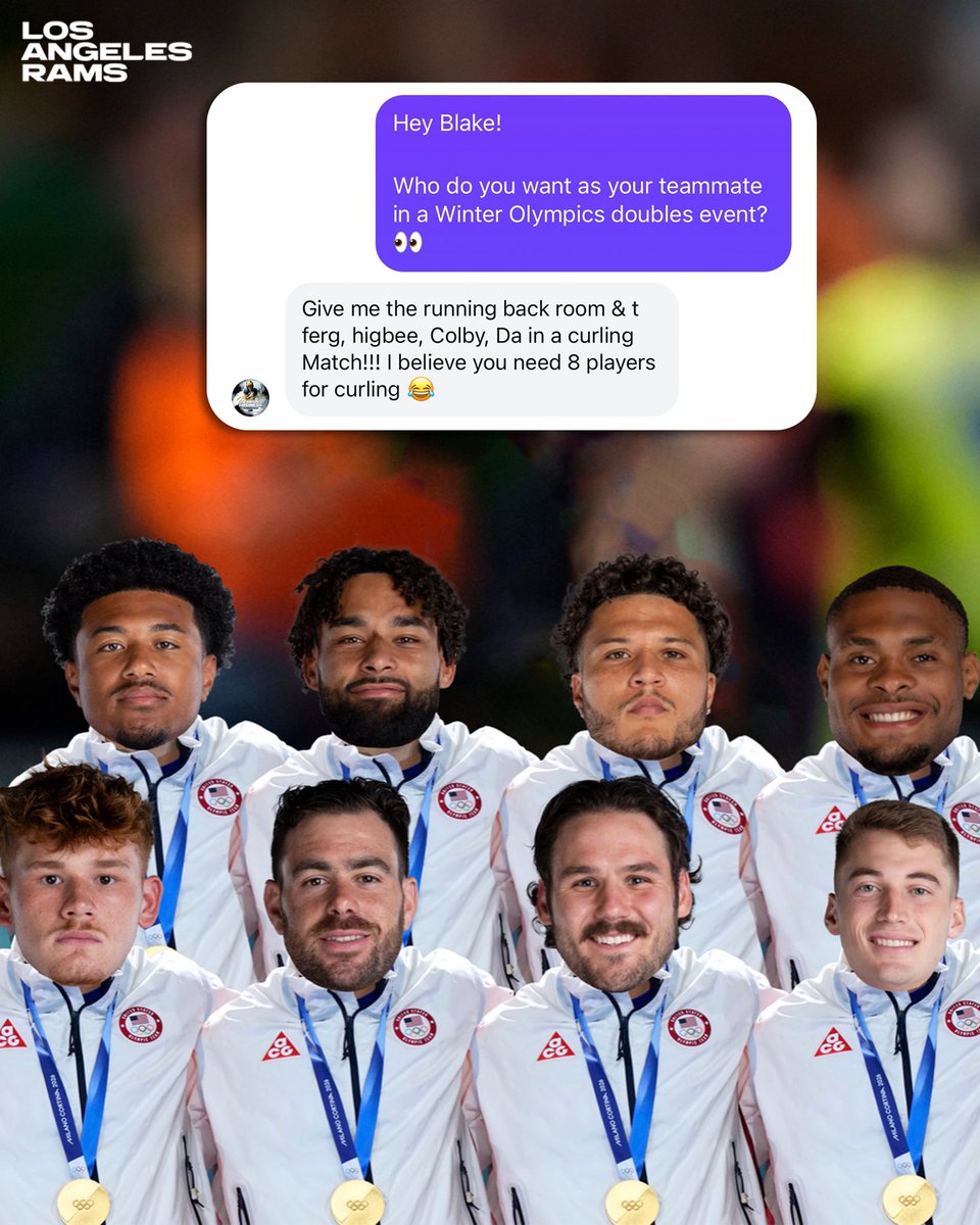 RamsNFL's tweet image. Which team is winning gold? 🥇