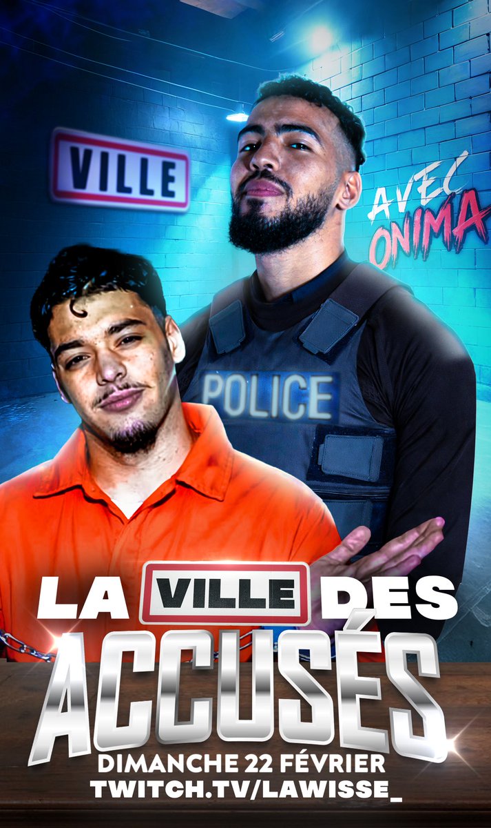 🚨 LA VILLE DES ACCUSÉS — ONIMA ⛓️‍💥

Demain, <a href="/OnimaTwitch/">ONIMA👾</a> entre en interrogatoire dans la Ville. 

Aucune esquive, aucune protection.
Seulement la vérité… ou les conséquences. 👀

📆 22h tapantes, la Ville veut des réponses.