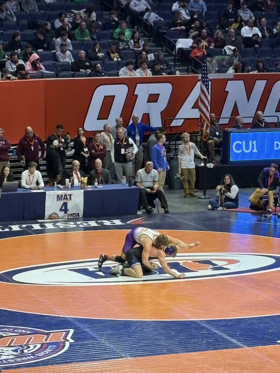 Jack’s State run comes to an end in a hard fought 5-3 decision. We couldn’t be prouder of Jack and how he represented Rolling Meadows! Congratulations to Coach Parciak, the coaches and the program! #MustangPride @rmmustangwrestling <a href="/RMHSMUSTANGS/">Rolling Meadows HS</a>