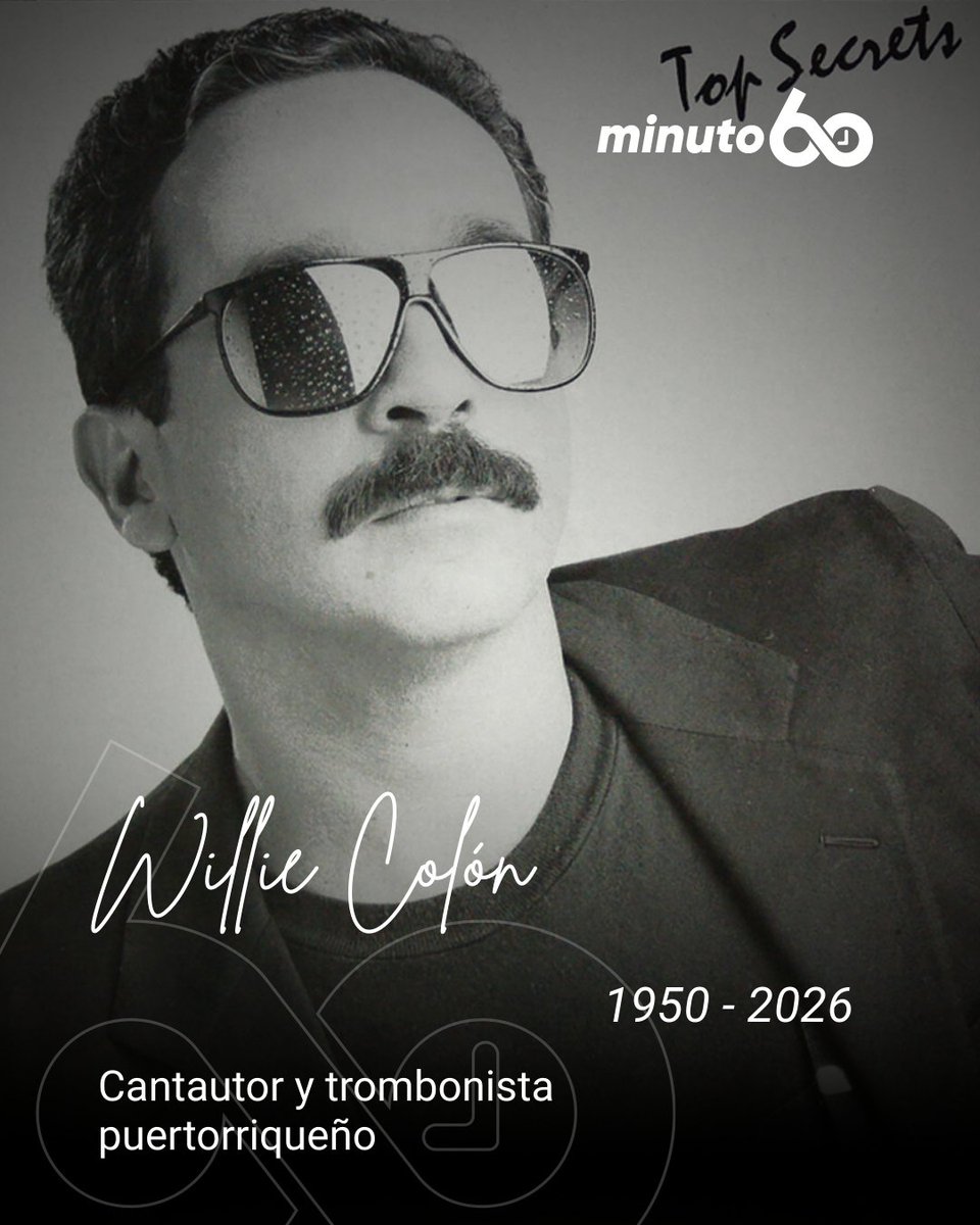 #Atención | Falleció en Nueva York el cantante puertorriqueño Willie Colón, según informó su familia mediante un comunicado publicado en la página oficial del artista en Facebook. 

Colón estaba hospitalizado por una afección pulmonar y su familia pidió "amablemente privacidad"