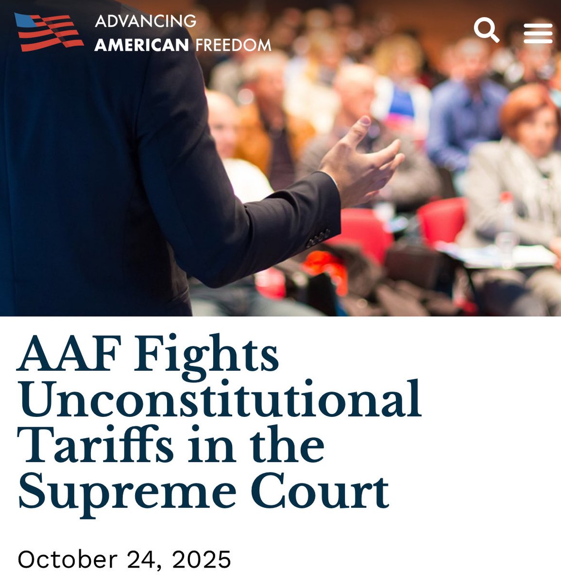 Proud of Our Team at <a href="/AmericanFreedom/">Advancing American Freedom</a> Leading the Charge in the Supreme Court for the Separation of Powers in the Constitution of the United States. Great Work <a href="/AAFLegal/">AAFLegal</a>!🇺🇸