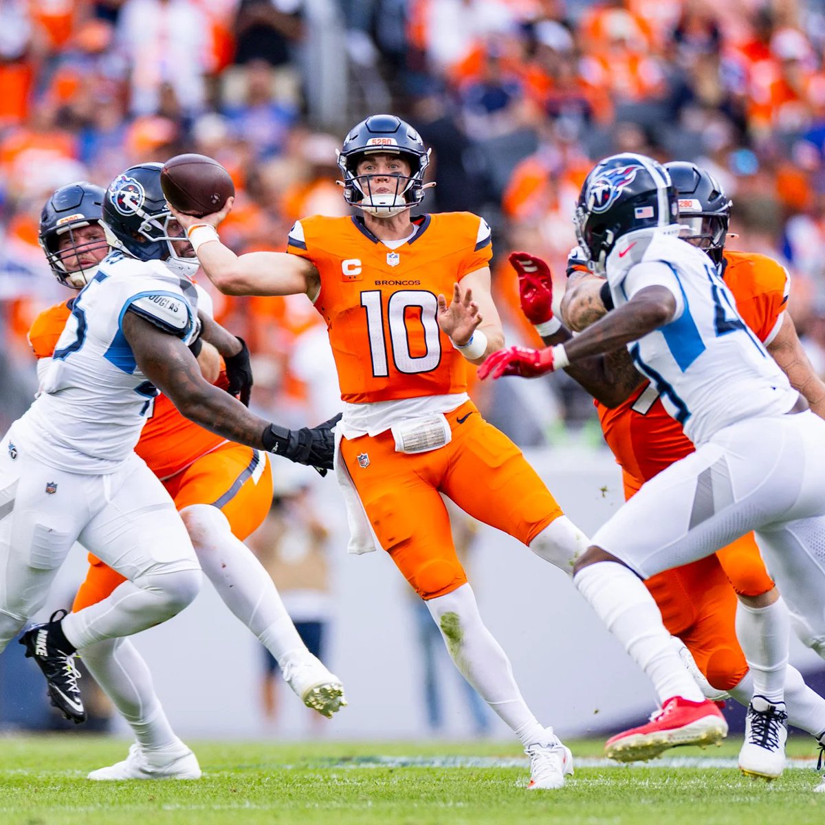 SleeperBroncos's tweet image. It's funny how the haters will say Bo Nix can't throw deep, but:

Since entering the league, his 19 career Deep TD passes (20+ yards), including playoffs, are the most in the NFL