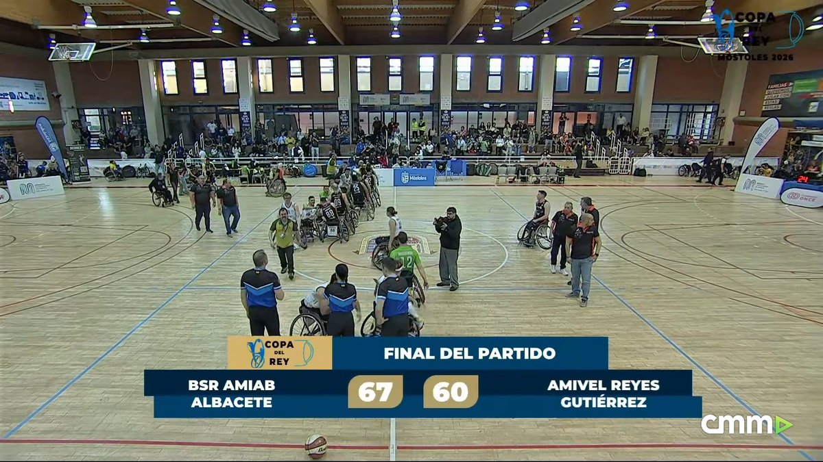 DeportesCMM's tweet photo. ▶️ ¡FINAL EN MÓSTOLES, EL AMIAB ESTARÁ EN LA FINAL DE LA #CopaBSR! 

🆚@BsramiabA 67-60 @AMIVELBSR

➡️ Los de Abraham Carrión estarán en la finalísima de mañana su rival saldrá de la otra semi entre @cd_Ilunion y  @admecony

#CMMPlay https://t.co/pHgfifMxTP