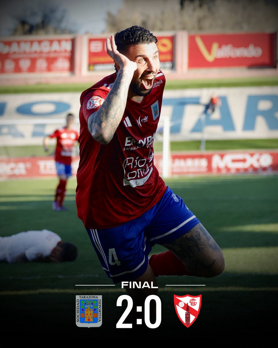 Final
𝗦𝗗 𝗧𝗔𝗥𝗔𝗭𝗢𝗡𝗔 2-0 𝗦𝗘𝗩𝗜𝗟𝗟𝗔 𝗔𝗧𝗟𝗘́𝗧𝗜𝗖𝗢