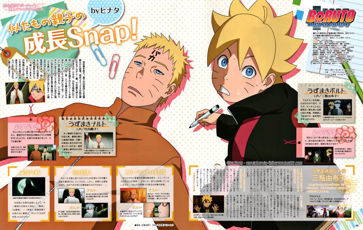 boltuzxxz's tweet photo. Naruto and Boruto in Animedia magazine

#boruto || #naruto https://t.co/gxZqsu1qkc