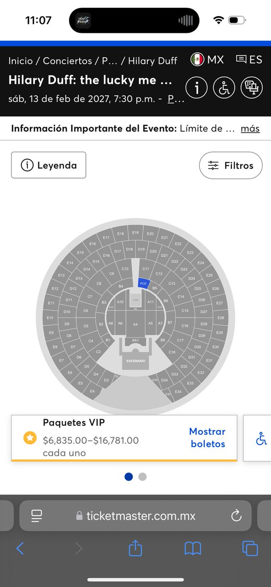KenziBosconovit's tweet photo. ¿Los boletos de Hilary Duff eran únicamente para los de Banamex? Chinga tu madre #ticketmasterMx https://t.co/btuFvL6wRS