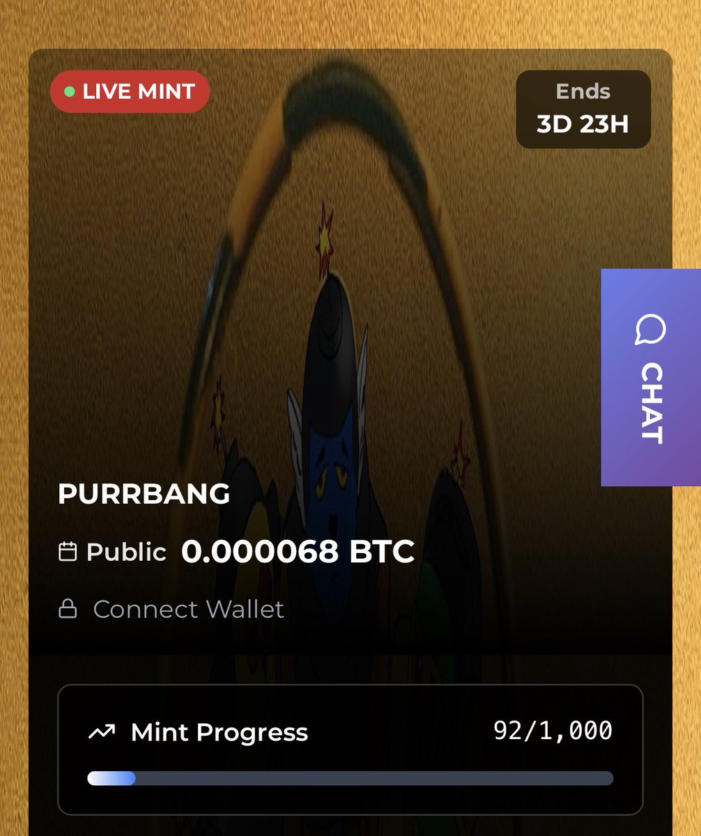 Out of billions… only 92 Purrtards.
You’re rare.

Feast with us before mint closes in ~4 days.