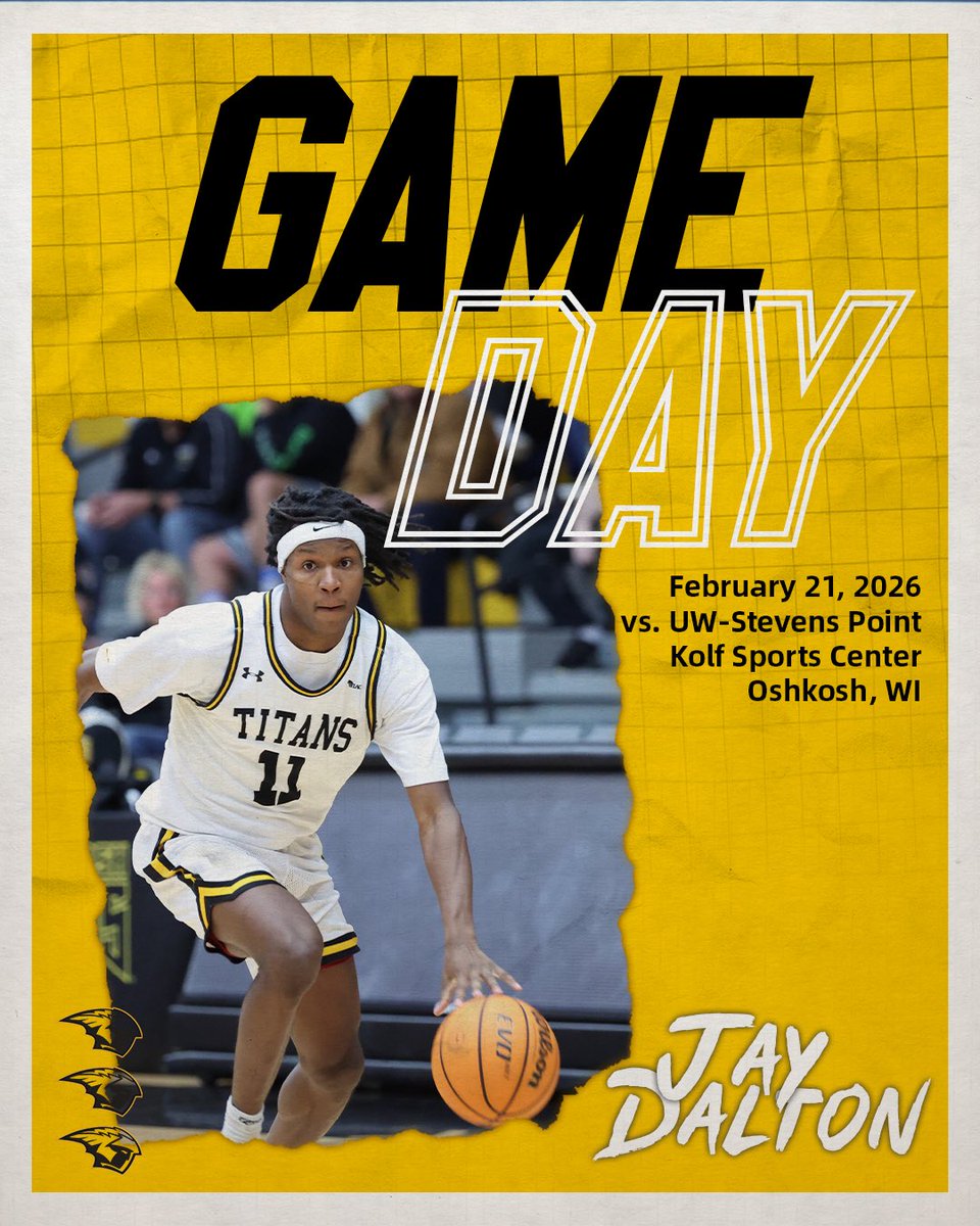 Alexrocks4u's tweet image. GET LOUD TONIGHT! LAST GAMEDAY OF THE 25-26 CONFERENCE REGULAR SEASON!
🏀 Game 25: Sat. 2/21/26
🆚 UW-Stevens Point
📍 Kolf Sports Center
🕐 7 PM CDT
📺 wiacnetwork.com/uwoshkosh/?B=3…
🗓 SENIOR NIGHT &amp;amp; JUNIOR TITANS NIGHT(Seniors recognized before gametime!)
📢 FTMF'S!!!
#OneFist