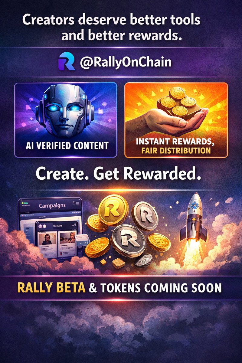 Rex_Scepter's tweet image. Creators really ought to get better tools and more attractive rewards. @RallyOnChain is a platform for creators and projects to collaborate, publish content, and get rewarded according to quality rather than connections. 
Your work is reviewed by an AI, thus, no human gatekeepers