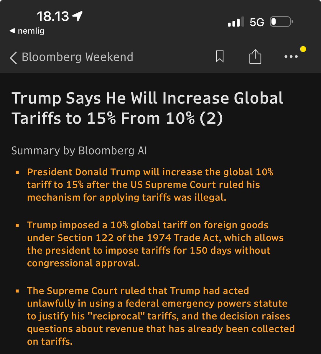 If you thought Trump would stop throwing around tariffs right, left, and centre after Friday’s ruling, think twice…

I still think the impact is blown out of proportion by the media, but it does affect economic sentiment due to the lack of certainty.