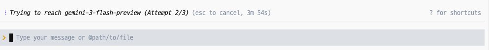 It appears that <a href="/GoogleDeepMind/">Google DeepMind</a> 's servers have fully melted down under the load of Gemini 3.1 Pro

Gemini CLI can't even reliably contact Flash 3 today. It's painful to watch it try to handle a two line code change