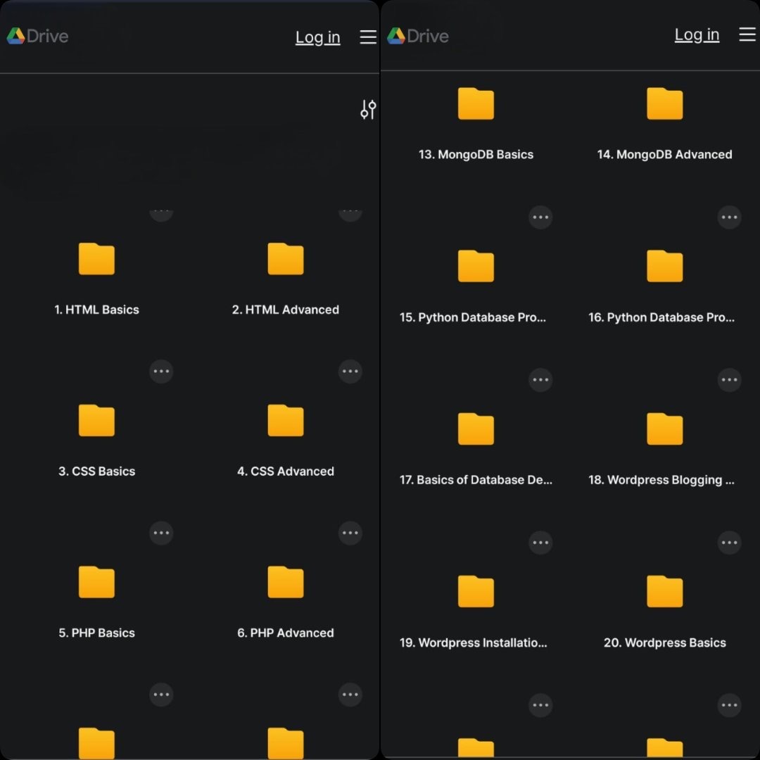 🎉BOOM🎉
🚀 The Ultimate Web Dev + AI Mega Bundle (22-in-1)

$6,300+ Worth of Elite Developer Training —
Today? 100% FREE Access.

Inside This Power Vault:
💻 Frontend Mastery→ HTML,CSS,JavaScript, React
⚙️ Backend Domination → PHP, Node.js, Python
🗄 Database Engineering →