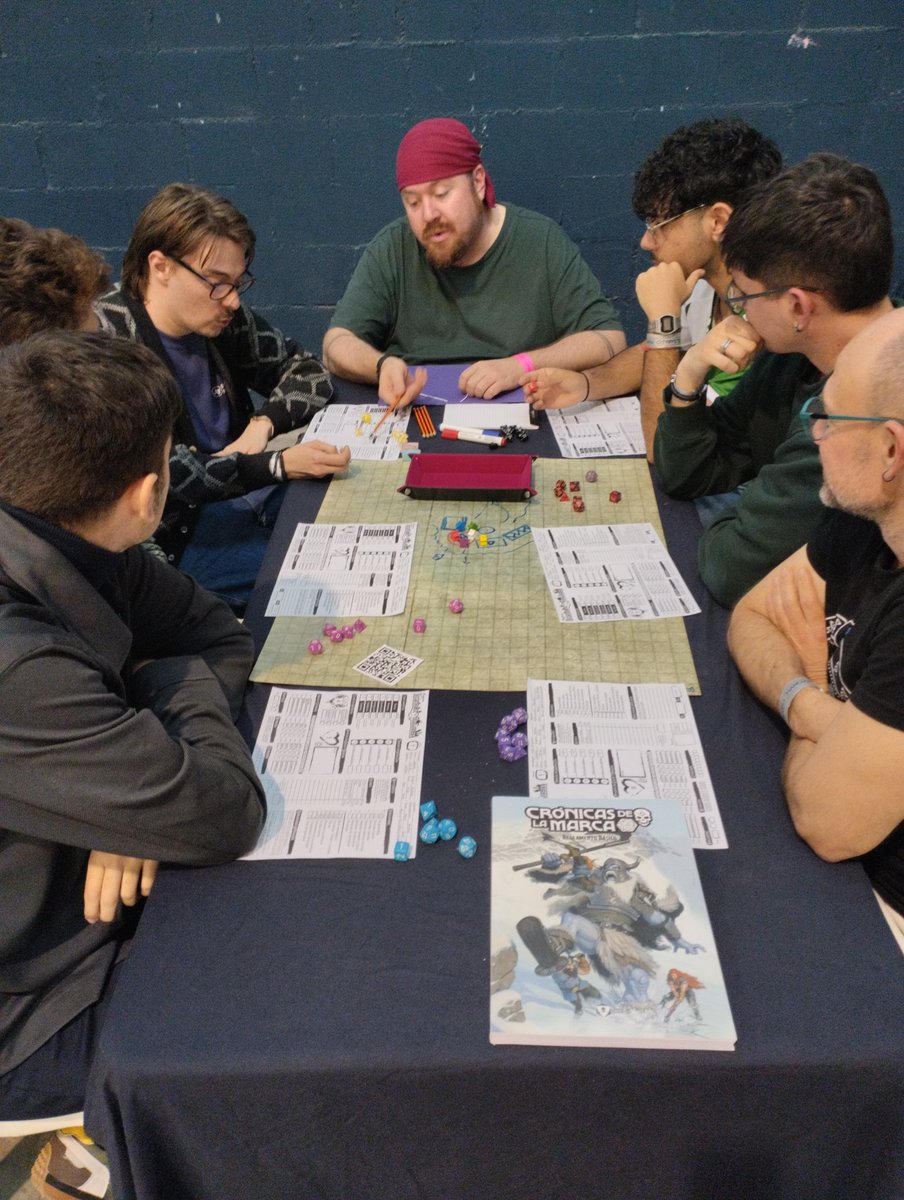 Llega el turno de la partida de Crónicas de la Marca del Este de <a href="/LaMarcadelEste/">La Marca del Este</a>. Al final del día de <a href="/Mangafest/">Mangafest</a> sortearemos el manual y varias partidas por cortesía de <a href="/TesorosdlMarca/">TesorosdelaMarca.com</a>. #LoDelRol