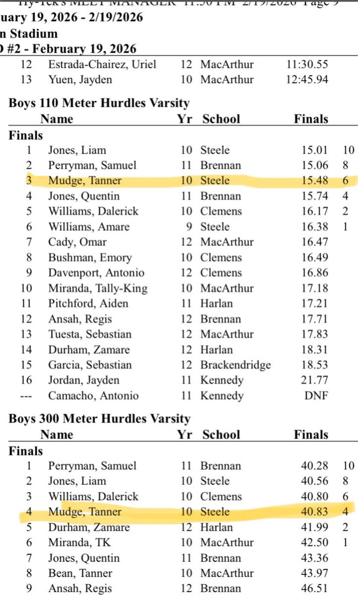 TANNER MUDGE tweet media