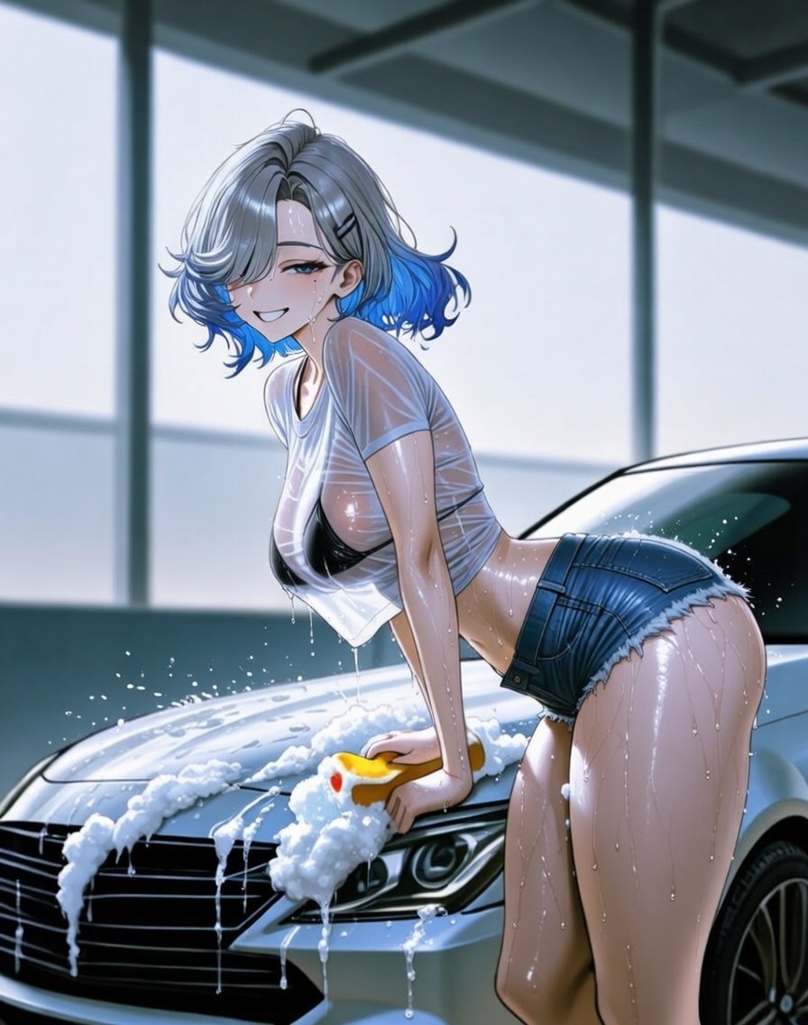 QT Car Wash
Wetting it inch by inch.🫧

Thanks for Invite <a href="/MollyAIArts/">MollyAI</a> 💙