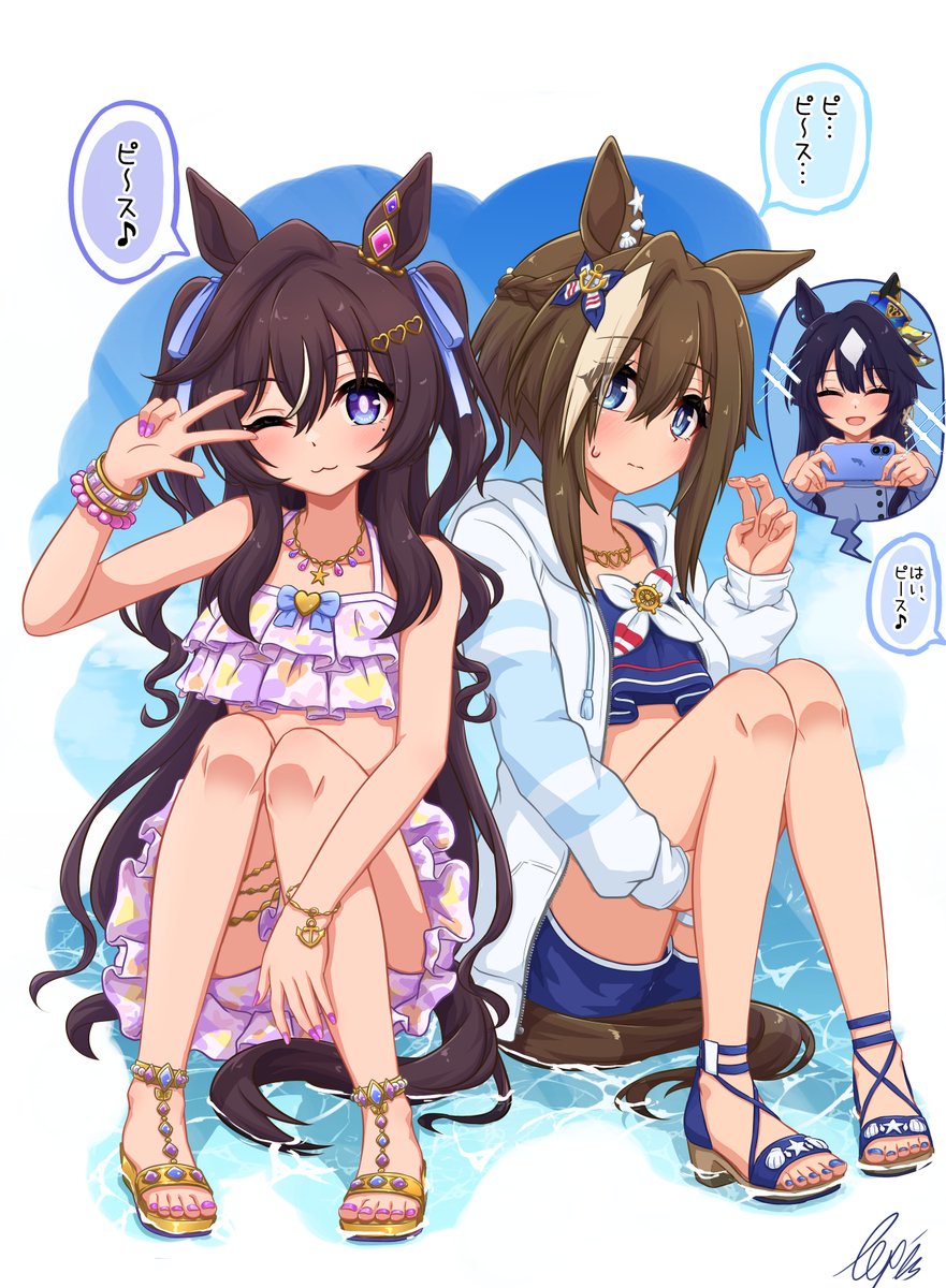 シュヴァルグラン(ウマ娘) 「#3連休はフォロワーが増えるらしい シュヴァルをよく描いています」|Lexisのイラスト