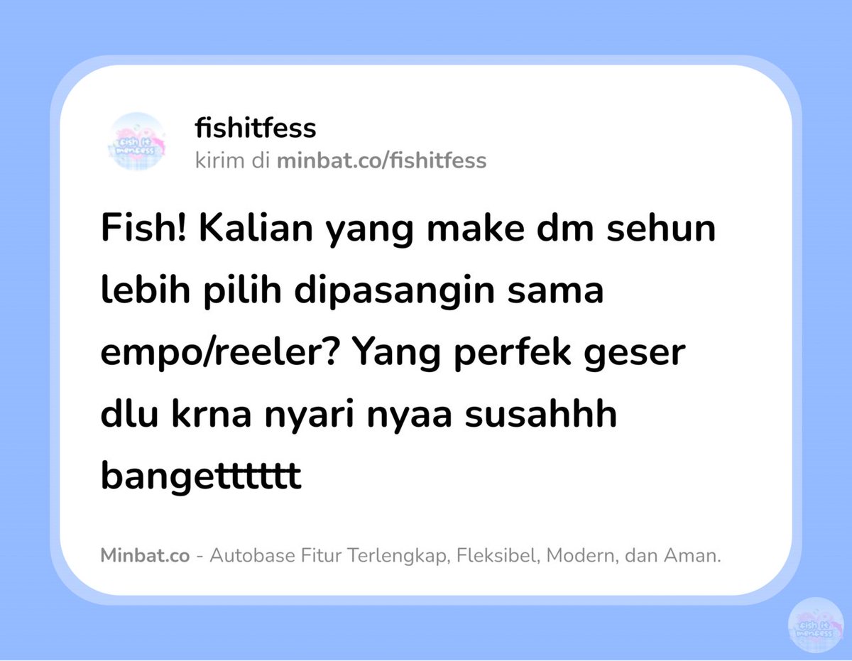 FISH IT FESS ‼️ WTT CANTUMIN UNAME tweet media