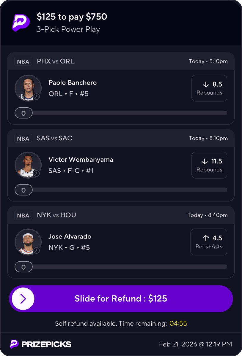 coinpicks_'s tweet photo. PrizePicks 3 man power

LIKE if tailing ❤️ https://t.co/Xyp2HOLUvI