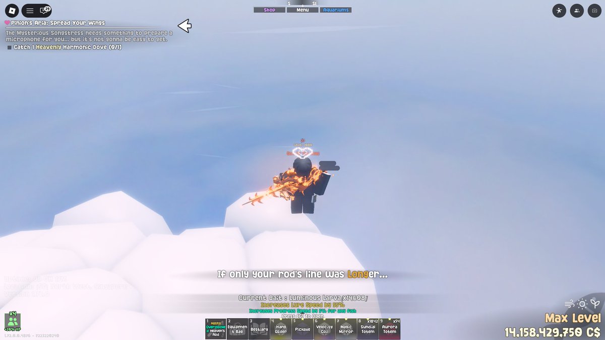 jangan lupa rod heaven harus dienchant long gusy