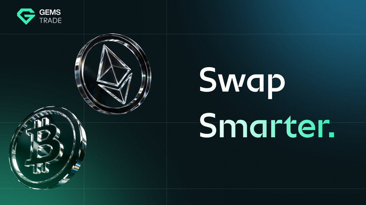 At Gems.Trade, we aim to put speed, simplicity, and security at the heart of your crypto swaps. Trade with confidence, keep fees low, and get the most out of every transaction.

Start swapping smarter today.