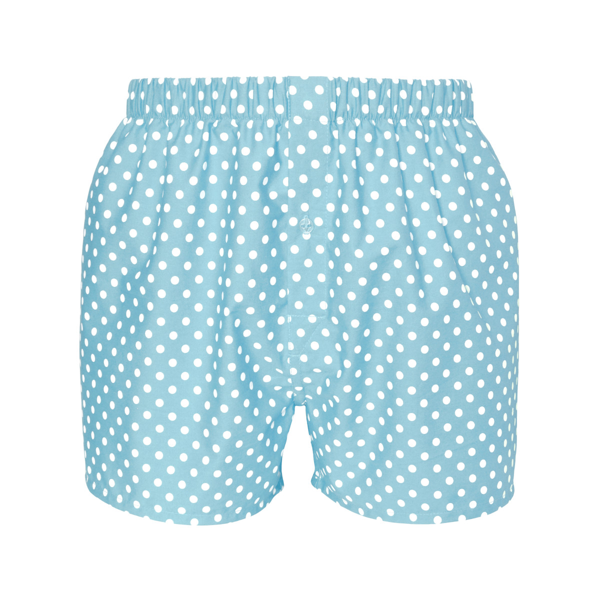 JollyBoxers's tweet image. Classic white polka dots on colourful boxer shorts.
