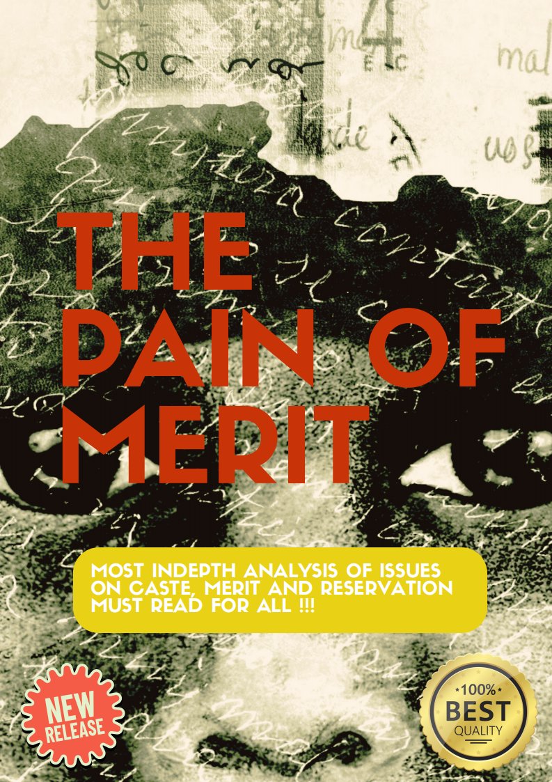 nethrapal's tweet photo. The Pain of Merit. 

I published my compliation " The Pain of Merit" in 2021. 

I made it freely available to everyone. Incidentally no publisher wanted to publish it. My wife told i will be put in jail if i publish this.

Somehow i garnered strength and published it. 

Many called this as a victimhood literature without reading the book. There was a major backlash. Massive trolling, abuse army was put on me..

But then when they read, they realised that it was a book which was written on core representation of SC,ST,OBCs in various areas. 

The myth of merit compromised by reservation was completely exposed. 

Victimhood is used to silence you. Nothing more. 
It is used as a way to belittle you. 

Today there is hardly any discussion on atrocity literature which was predominant in the initial phases. 

We are now in empowerment phase of Dalit literature. 
Data of representation is analyzed, valid issues are raised till parliament. 

This is not victimhood. This is fight for our rights and nothing more. 

JNU is a sophiscated organisation. They tried to bypass reservation using a sophiscated system of deprivation points. Faculty representation, Ph.D representation all are pathetic for SC,ST,OBCs. 

UGC regulations is not playing victimhood. It is creating a law against discrimination faced by SC,ST,OBCs which is documented by government's own reports. 

Is the VC stating that all these reports are wrong?

Even supreme court did not say that discrimination does not exist. They wanted it to work in a better way. 

Is talking about suicides and dropouts of SC,ST,OBCs students victimhood?

Is talking about Not found suitable or lower interview marks victimhood?

Is talking about lower faculty representation from SC,ST,OBCs victimhood?

This is not victimhood...

This is our rightful battle and we will take it to the next level. 

https://t.co/u7ejylGB9n