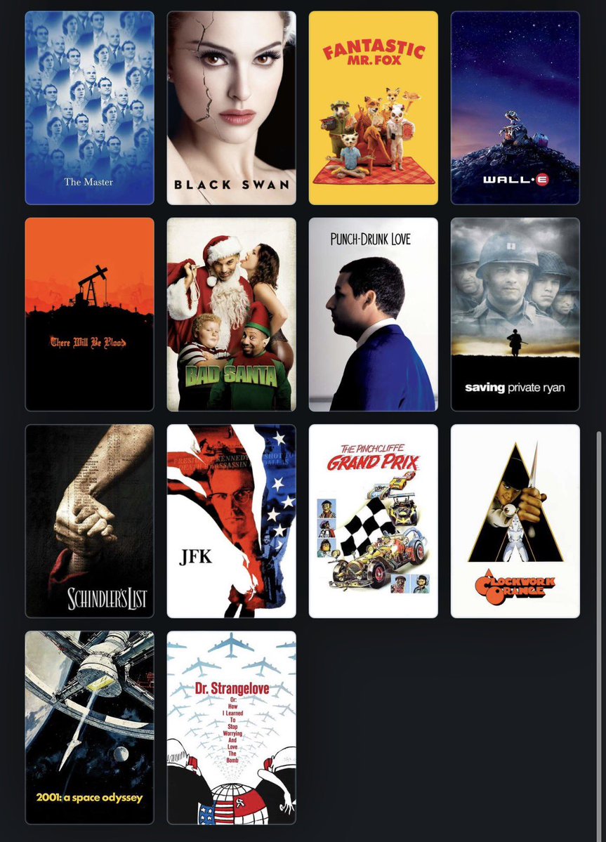 EmilWulff198's tweet image. All of my 5 star movies