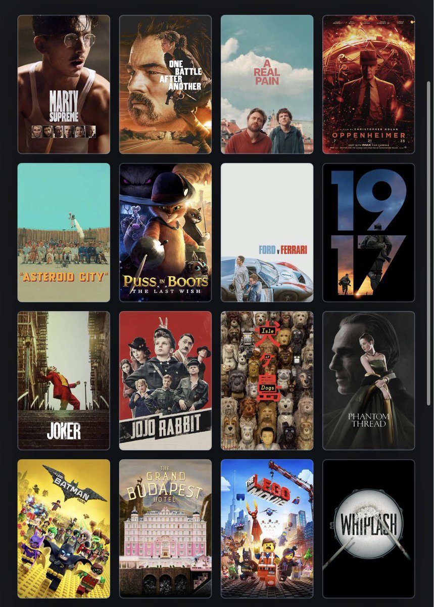 EmilWulff198's tweet image. All of my 5 star movies