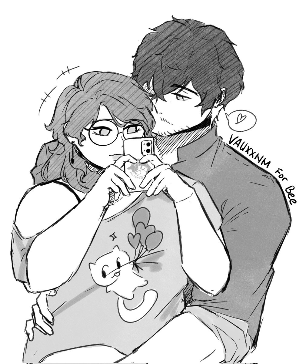 Casual and no feelings they say 🙄

Thank you @/Vauxxnm for drawing the sillies 🥹💛