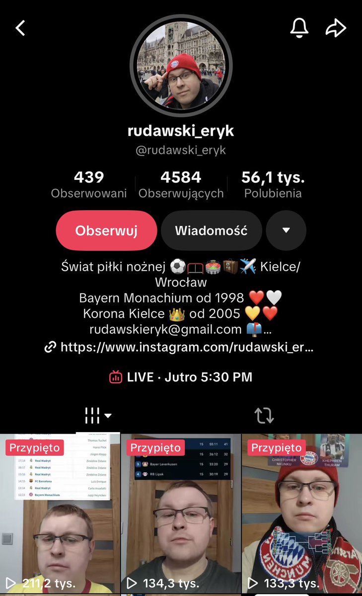 Monachijski Galson tik toka.
Wspaniały kontent