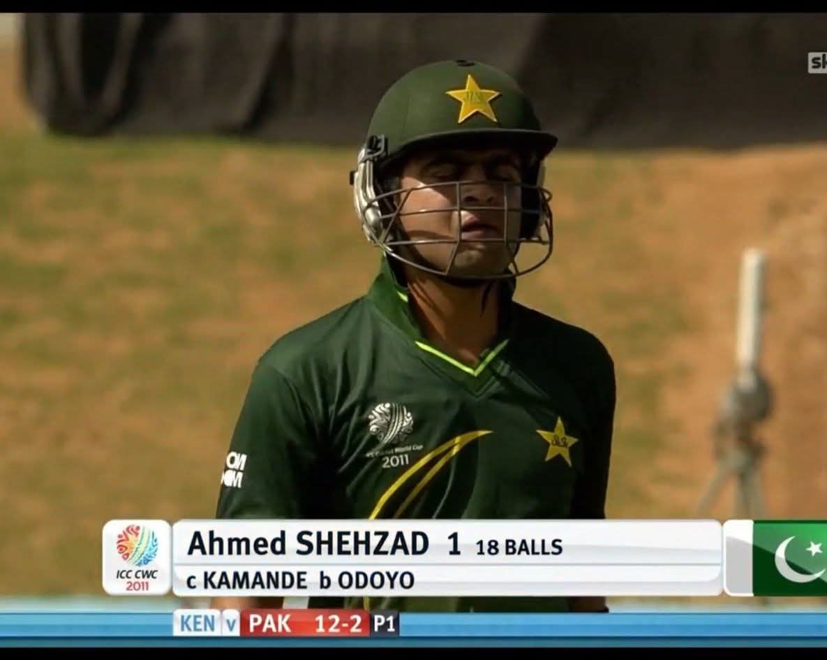 ziwistic's tweet photo. @geonews_urdu  
 I just want to ask ahmad shahzad that these 2 pictures are from 2 different ODI WorldCups.
How he sit on the tv and speak ill of Misbah, Babar, Rizwan, and other players technique and skill.
AUDACITY !!!
#HarnaManaHai
#GeoNews https://t.co/DgIJwov6Qn