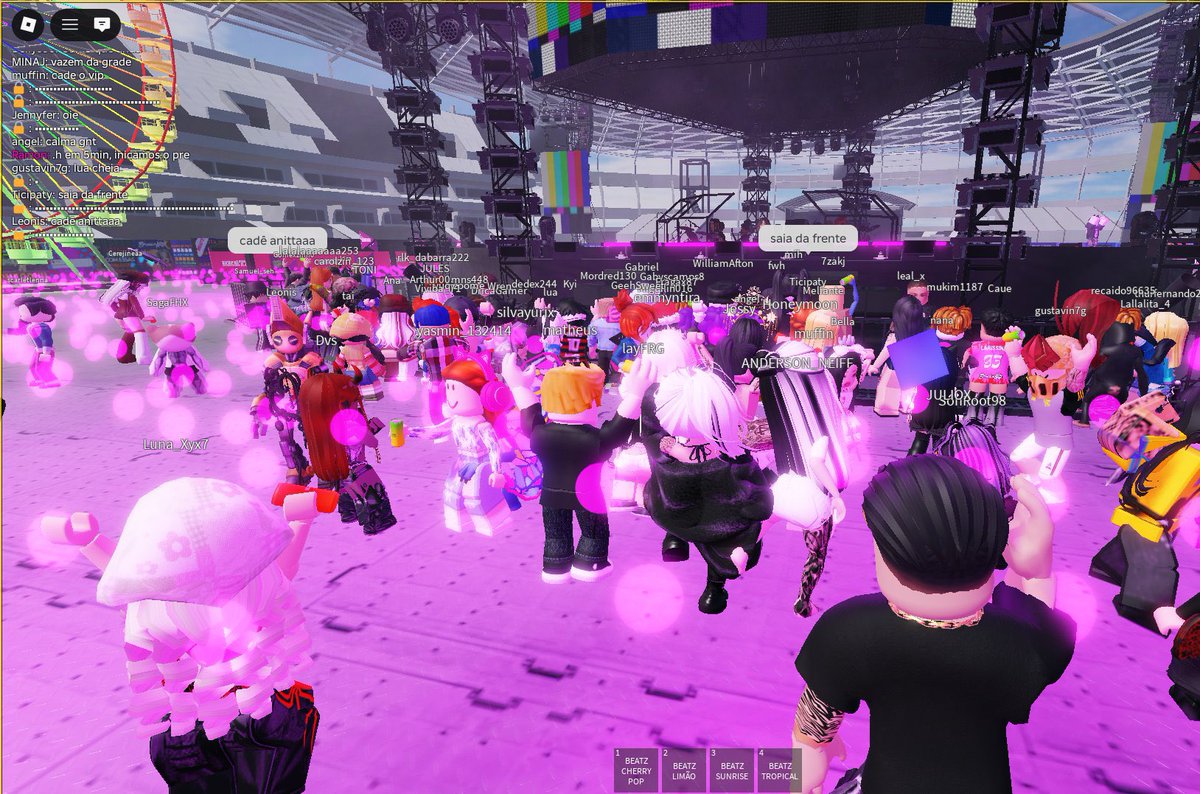 🚨 VAI COMEÇAR! “Ensaios da Anitta” no Roblox está LOTANDO.