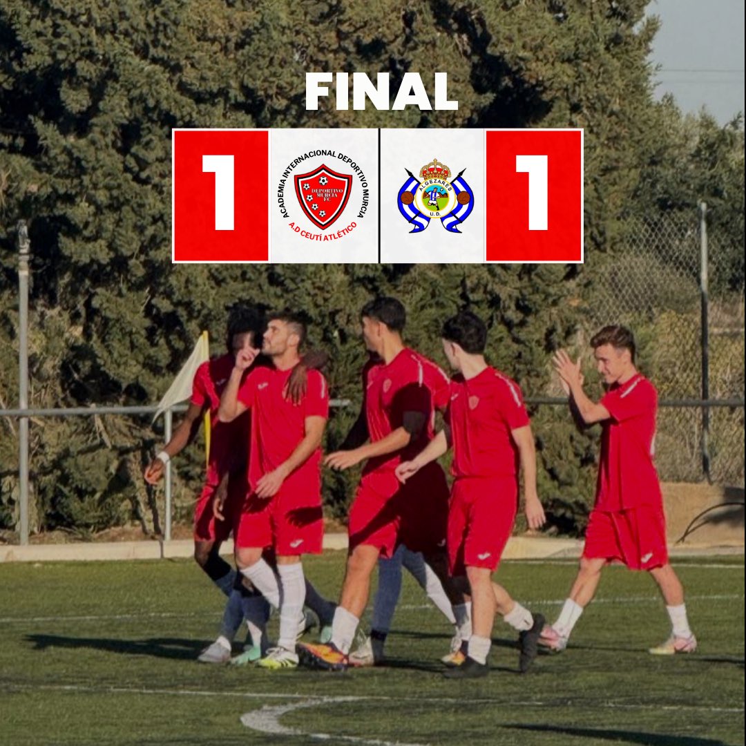 J23 | 1-1 | 🔚

Termina el Partido en José Manuel Aroca. 

<a href="/DeporMurciaFC/">DeportivoMurciaFC</a> 🆚 #UDAlgezares

#DeportivomurciaUDAlgezares
@trecerag13 <a href="/Nacional10x/">PreferenteAUT</a>