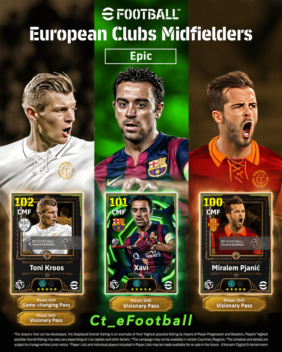 Epic: European Clubs Midfielders】 Toni Kroos 🇩🇪 Real Madrid