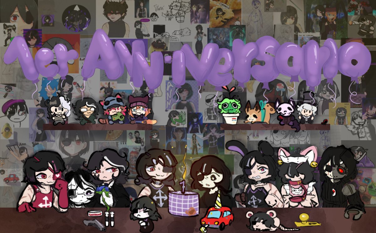Ann_0nima's tweet photo. CUMPLIMOS UN AÑOOOOOO. 
Hoy se cumple un año siendo Annonima, muchas gracias a todos los que me acompañaron en este hermoso viaje, se les quiere 💜 https://t.co/qnuVOT1u47