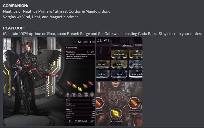 TheBuildHubGG's tweet photo. Reminder that we have loads of Warframe builds in our Discord separated in a forum style by damage frame, nuke frame, aerial frame, weapons builds, companion builds, etc.

INVITE: https://t.co/PIrg6epprc

All are welcome.

#Warframe #TennoCreate https://t.co/HEYhkJfYPe