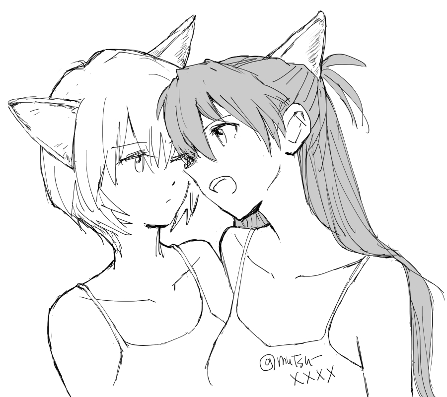 アスカとレイ
#猫の日