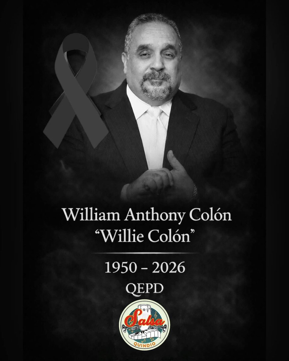 Hoy parte uno de los grandes salseros, su voz y melodía dejan un legado indeleble.

🤍 #WillieColon