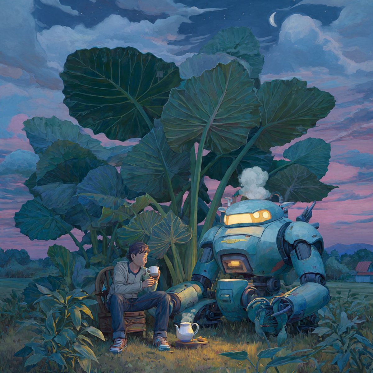 Good evening X fam!

I wish you all a wonderful Saturday evening! 🫶☺️

I will get back to all your lovely comments and QT's later, had a really busy day outside X! 🫶🌆

enjoy a  cup of evening tea under the magestic 'Giant Taro' !