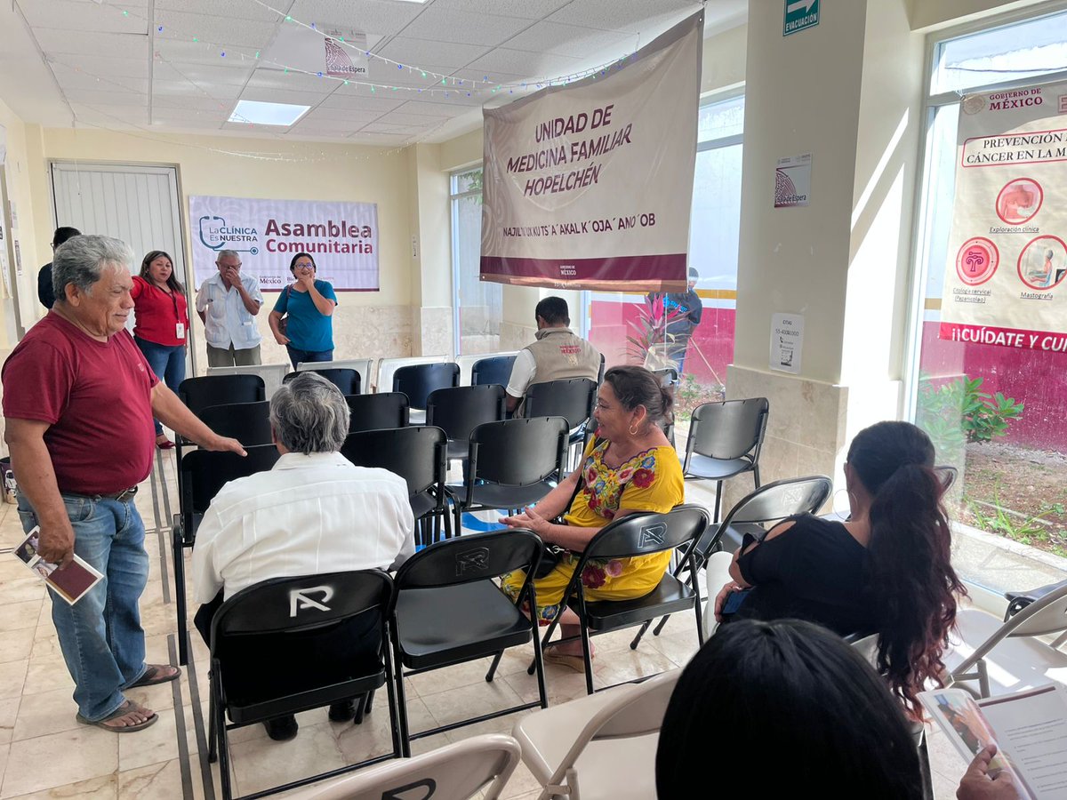 📷 #LaClínicaEsNuestraISSSTE 2026 | 📌 La derechohabiencia del #ISSSTE en Yucatán, participa en las asambleas comunitarias para decidir las mejoras y equipamiento que fortalecerán los servicios de salud de su unidad médica. 🙋🏽‍♂️🙋🏽‍♀️